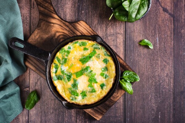 souffle de spanac cu parmezan